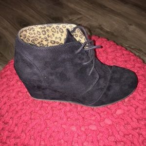 Suede booties